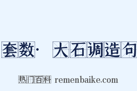 套数·大石调造句是什么意思的图片